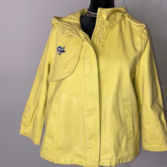 Waterproof Jacket Gap Womens Raincoat Gap Women's Yellow Zip Front